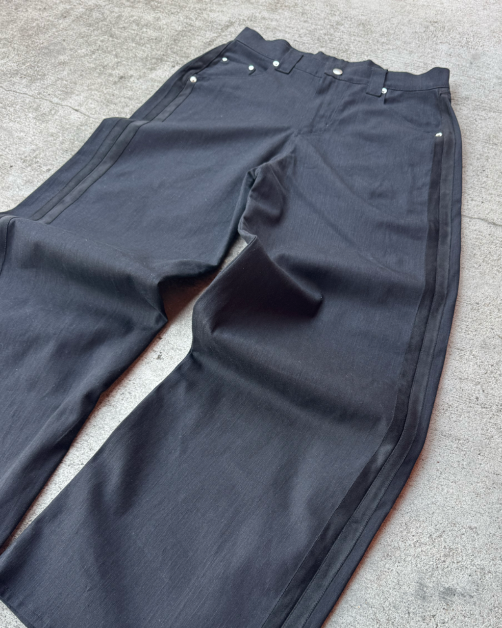SUEDE STRIPE DENIM