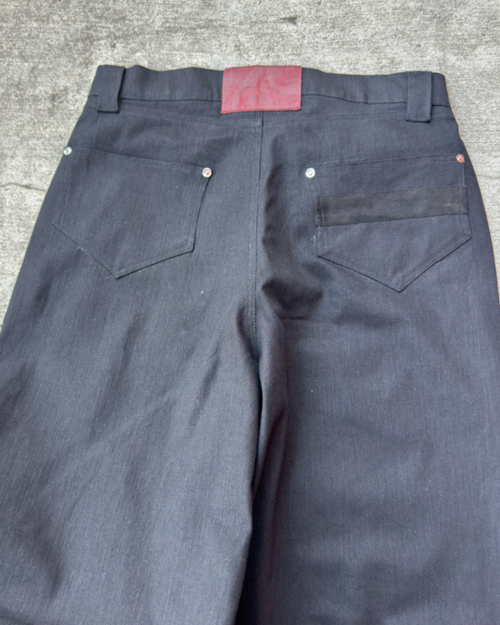 SUEDE STRIPE DENIM