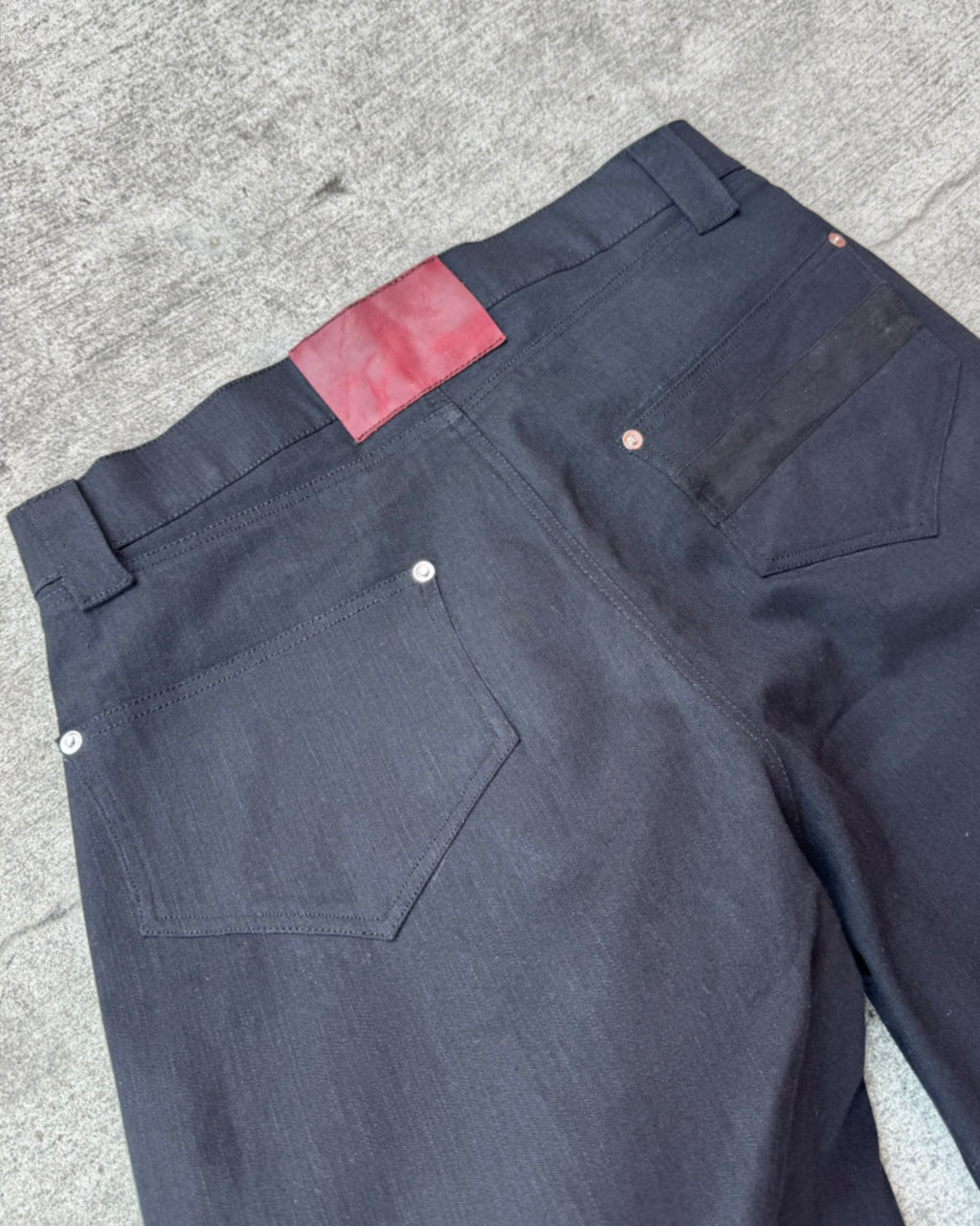 SUEDE STRIPE DENIM