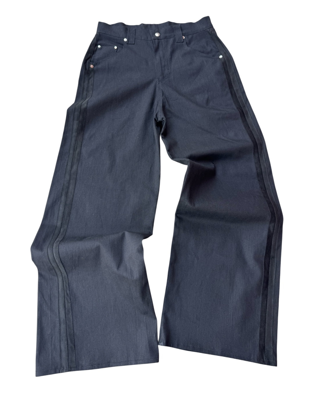SUEDE STRIPE DENIM